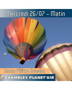 Billet de vol en montgolfière - Mondial Chambley 2023 - Vol du 26/07/2023 matin